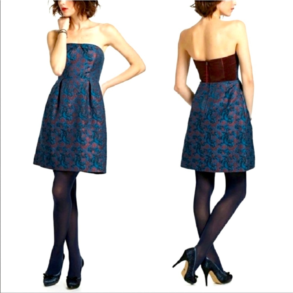 Anthropologie Leifnotes Holiday Cocktail Dress
